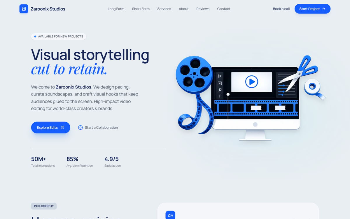 Zaroonix Studios — Media Production & Post-Production Platform by Rewave